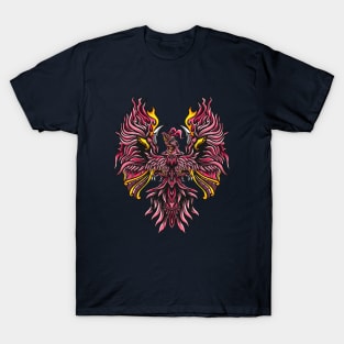 Red guard bird monster illustration T-Shirt